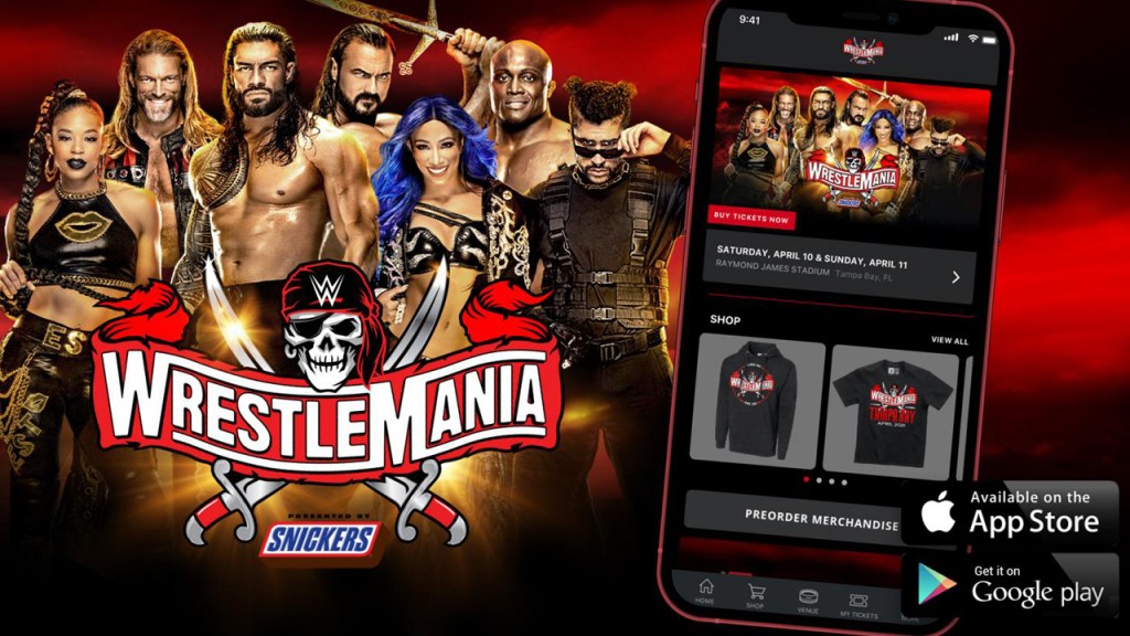 wrestlemania 37 app