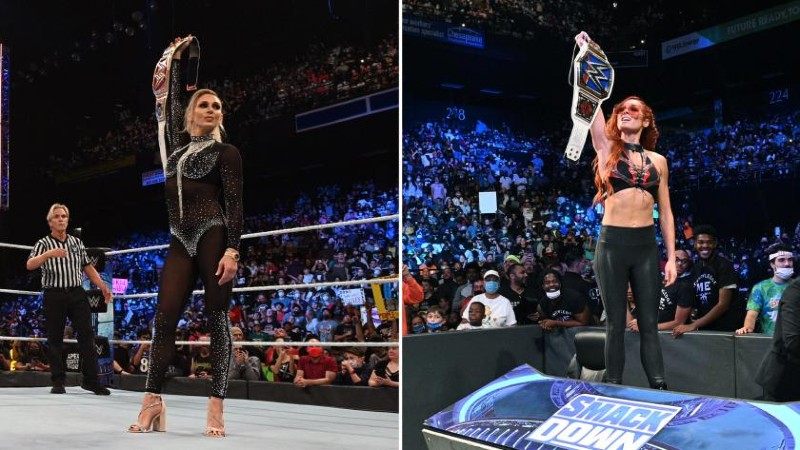 Becky Lynch Charlotte Flair WWE