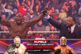 Bobby Lashley Brock Lesnar WWE Royal Rumble