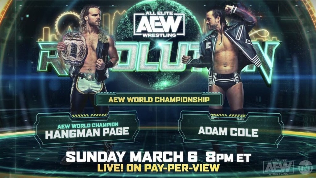 AEW Revolution Hangman Page Adam Cole