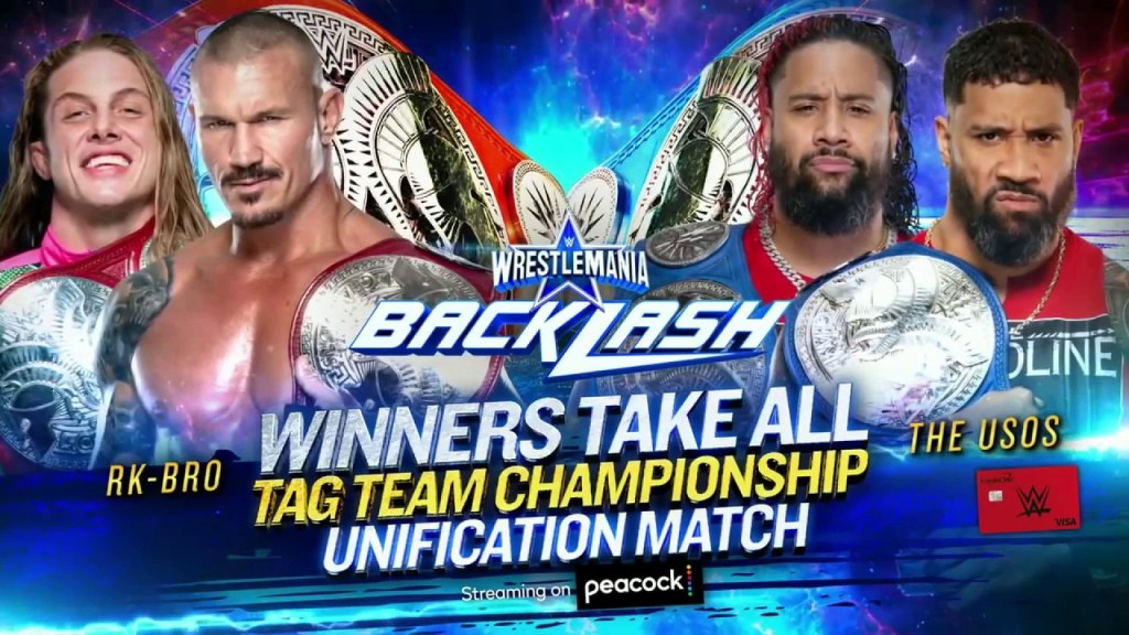 WWE WrestleMania Backlash RK-Bro vs. The Usos