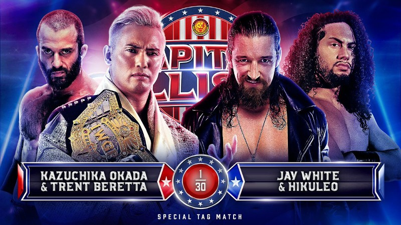 NJPW Capital Collision Kazuchika Okada Jay White Trent Beretta Hikuleo