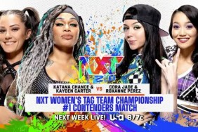 WWE NXT Katana Chance Kaydem Carter Cora Jade Roxanne Perez