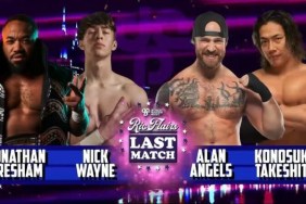 Ric Flair's Last Match Jonathan Gresham Nick Wayne Alan Angels Konosuke Takeshita