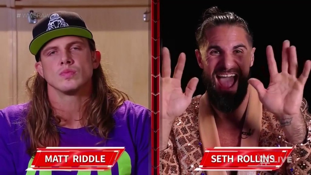 Matt Riddle Seth Rollins WWE RAW