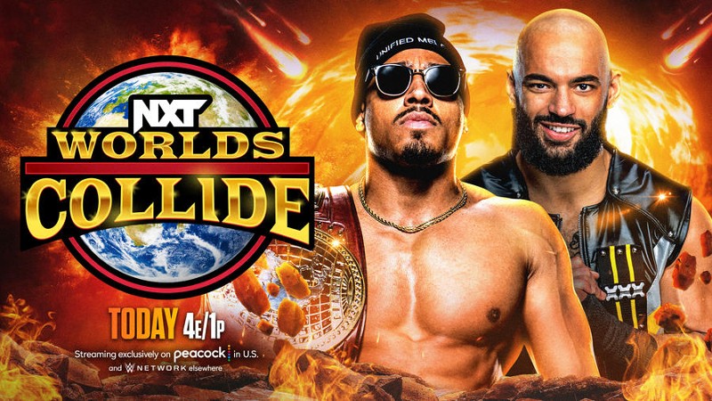 Ricochet Carmelo Hayes WWE NXT Worlds Collide