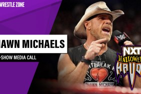 shawn michaels nxt halloween havoc post show media call