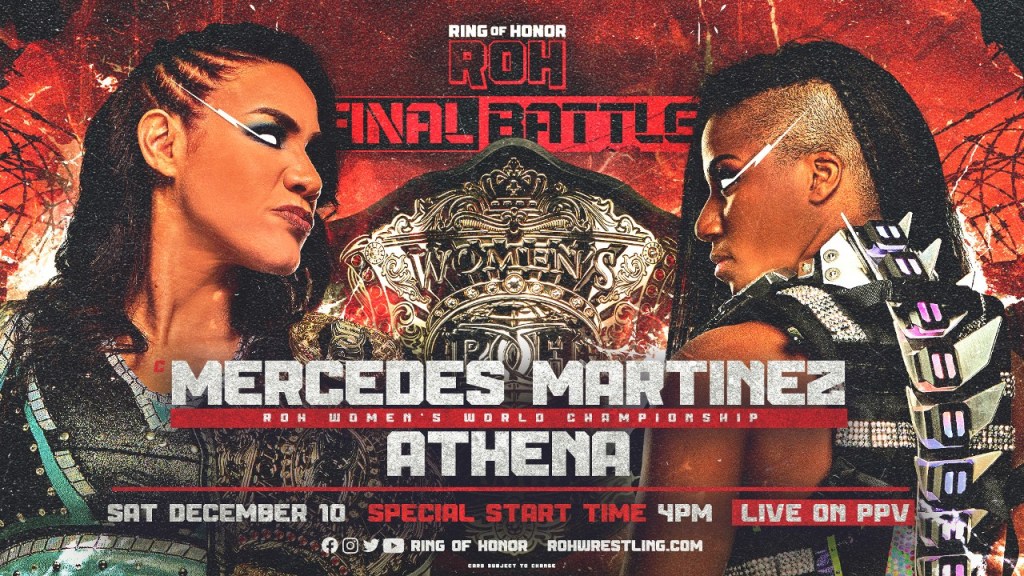 Mercedes Martinez Athena ROH Final Battle