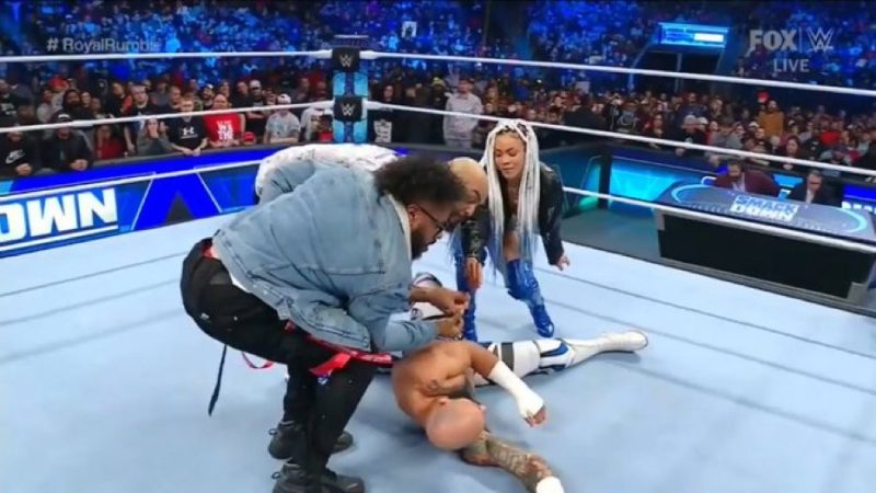 Hit Row attacks Ricochet on SmackDown