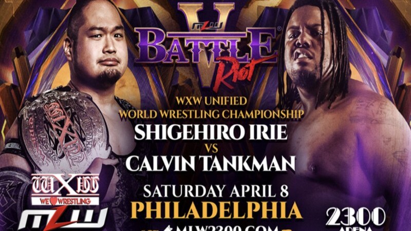 MLW Battle Riot Shingehiro Irie Calvin Tankman