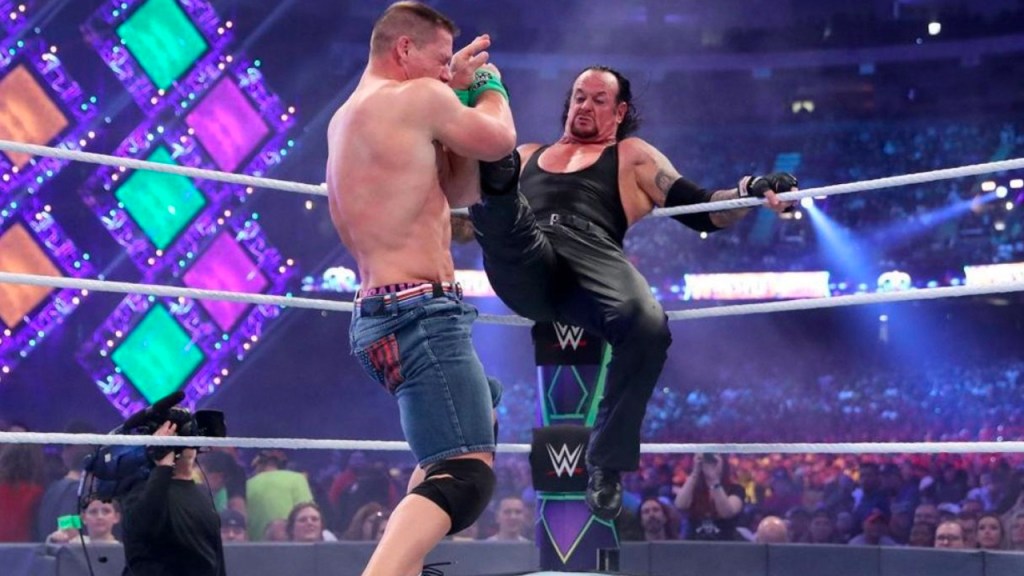 the undertaker john cena wrestlemania 34