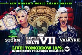 Toni Storm Taya Valkyrie AEW Battle of the Belts