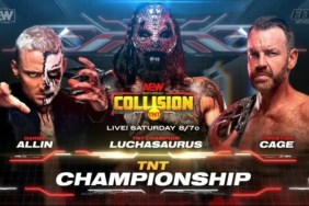 AEW Collision TNT Championship Darby Allin Luchasaurus Christian Cage