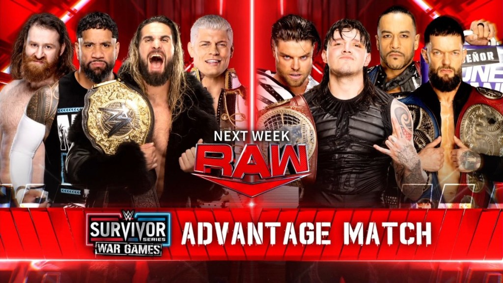 WWE RAW WarGames Advantage Match