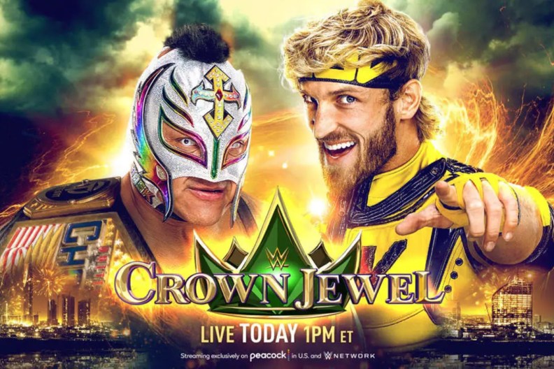 WWE Crown Jewel Rey Mysterio Logan Paul