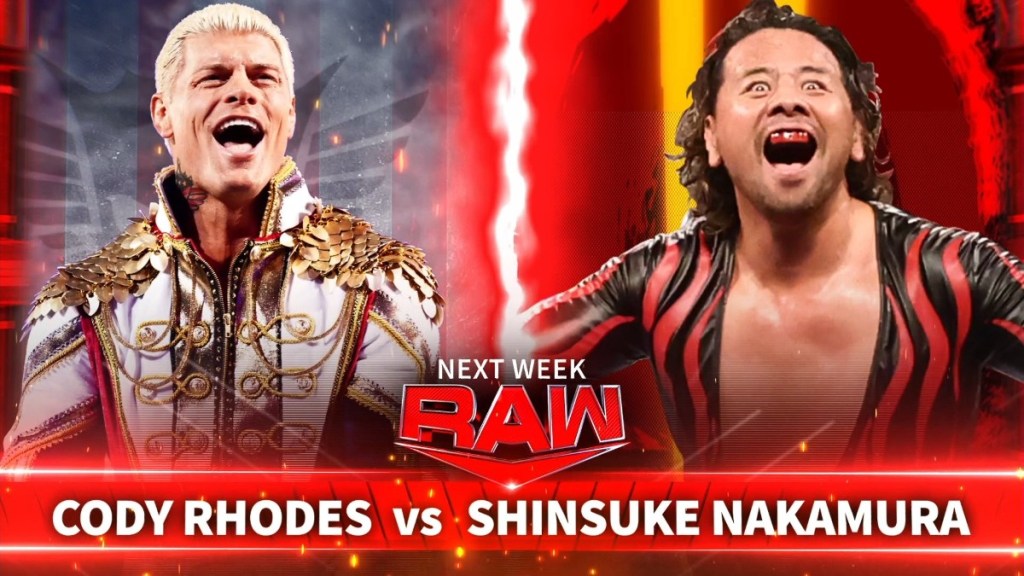 Cody Rhodes Shinsuke Nakamura WWE RAW