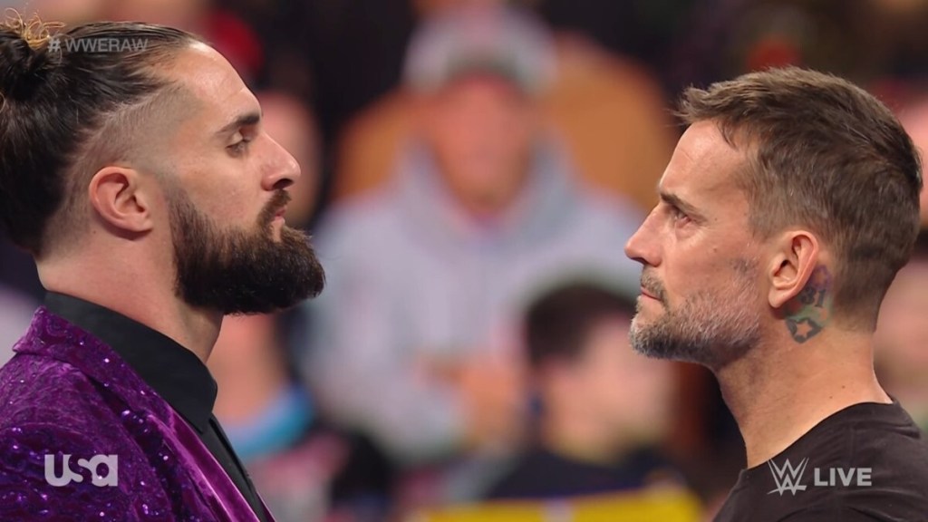 Seth Rollins CM Punk WWE RAW