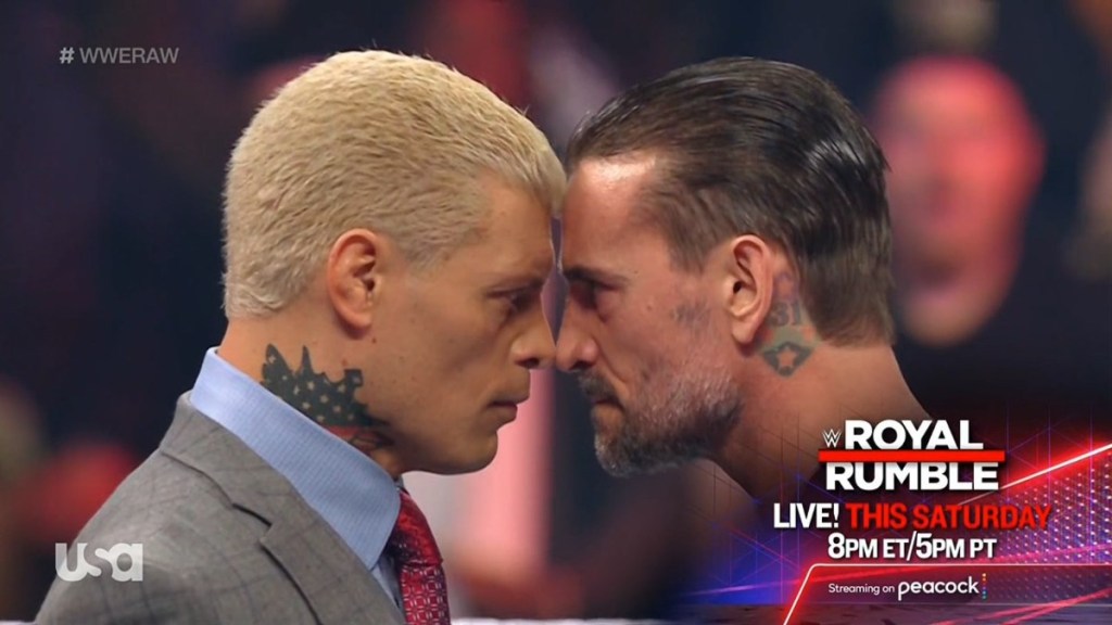 Cody Rhodes CM Punk WWE RAW