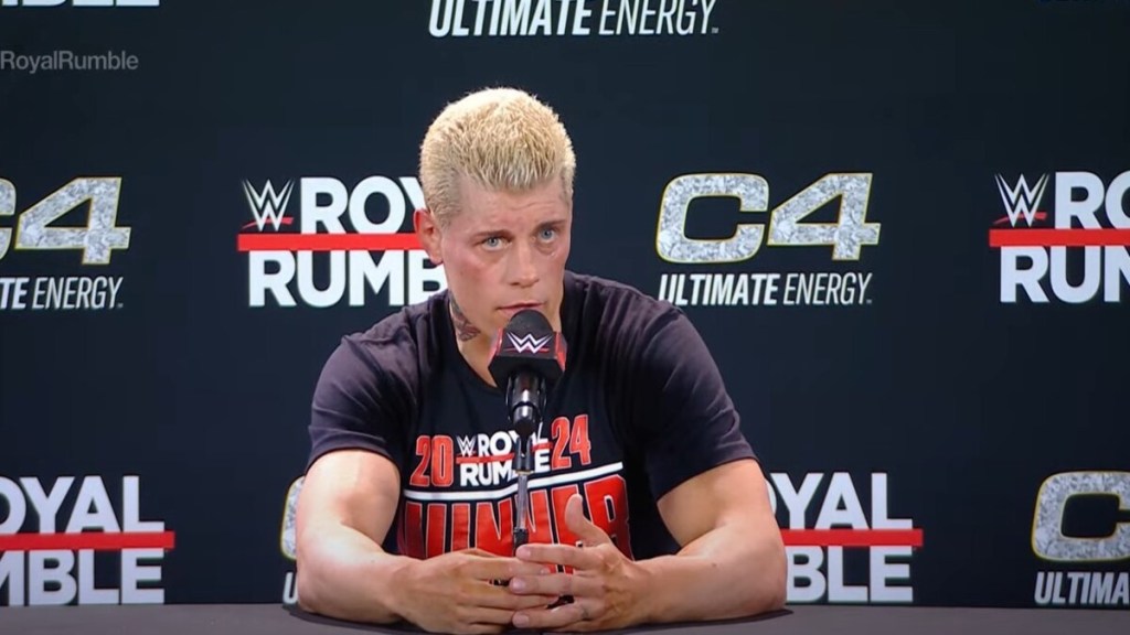 Cody Rhodes WWE Royal Rumble Press Conference