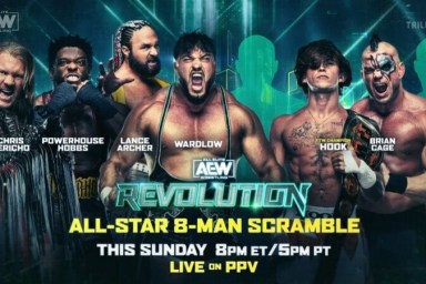 AEW Revolution All-Star Scramble Chris Jericho HOOK