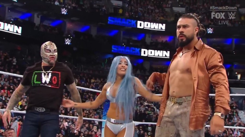 Andrade Rey Mysterio Zelina Vega WWE SmackDown