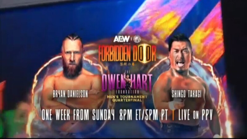 AEW x NJPW Forbidden Door Bryan Danielson Shingo Takagi