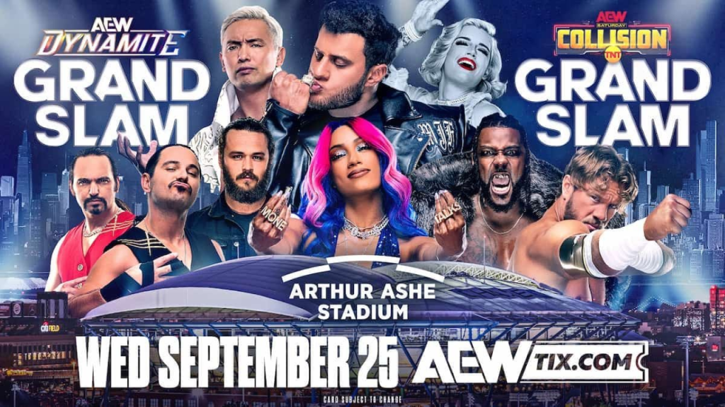 AEW Grand Slam Adds Lumberjack Strap Match, Tornado Trios Match & More, Updated Card