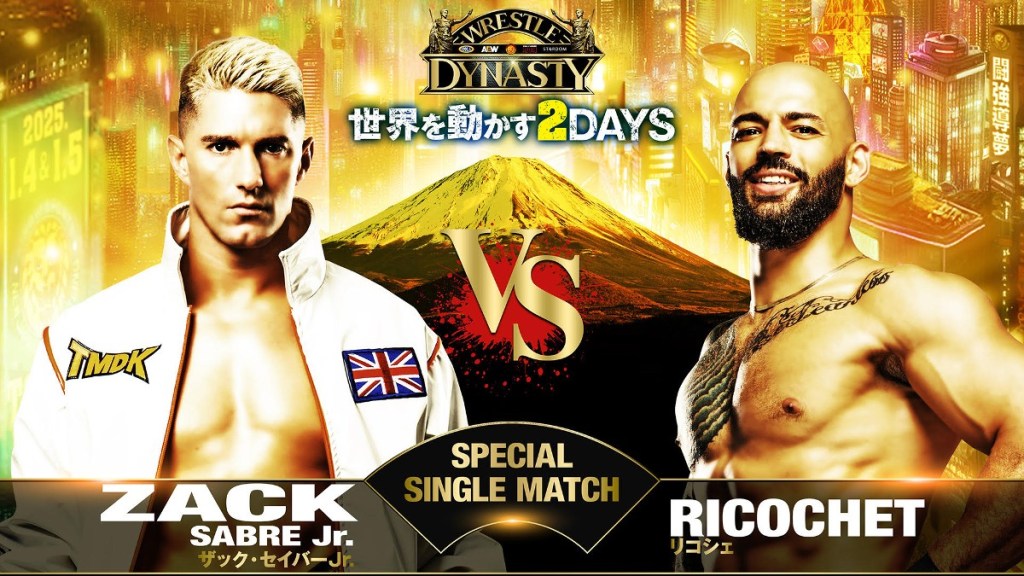 NJPW Wrestle Dynasty Zack Sabre Jr Ricochet