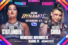 Kris Statlander vs. Hikaru Shida Set For 11/20 AEW Dynamite, Updated Card