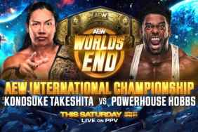 AEW Worlds End Konosuke Takeshita Powerhouse Hobbs