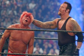 Ric Flair and The Undertaker at Wrestlemania X8 during WWF Wrestlemania X8