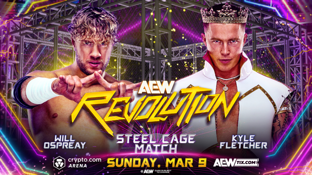 Steel Cage Match Confirmed For AEW Revolution, Updated Card