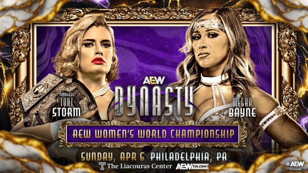 AEW Dynasty Toni Storm Megan Bayne