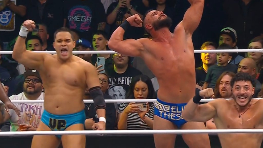 Vinny Pacifico Eli Theseus and Gabriel Aeros AEW Dynamite