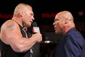 Kurt Angle Reflects on Putting Off Surgery to Face Brock Lesnar at WWE WrestleMania 19