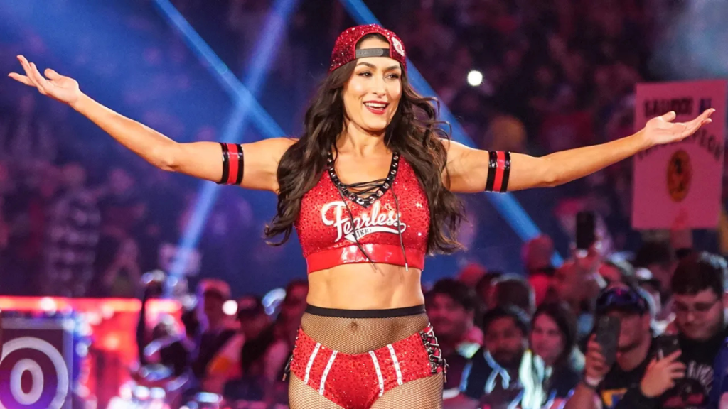 Nikki Bella Shares Photo With AEW Star On Happy Gilmore 2 Set