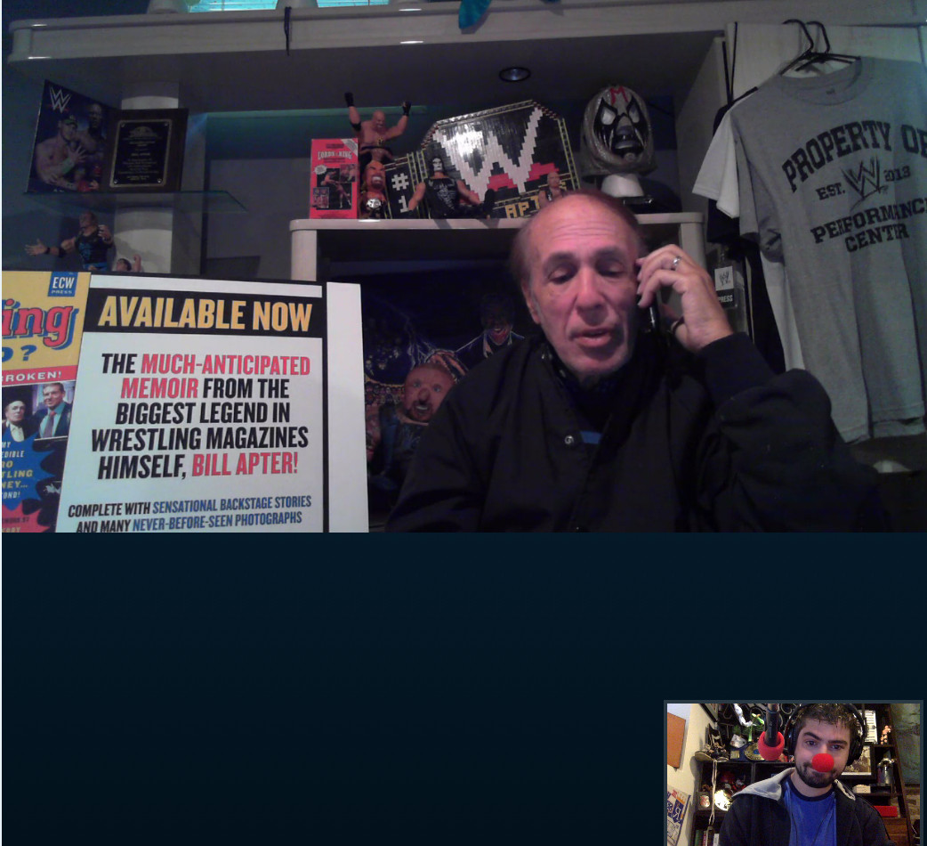 Bill Apter On Phone w/ Nick In Clown Nose