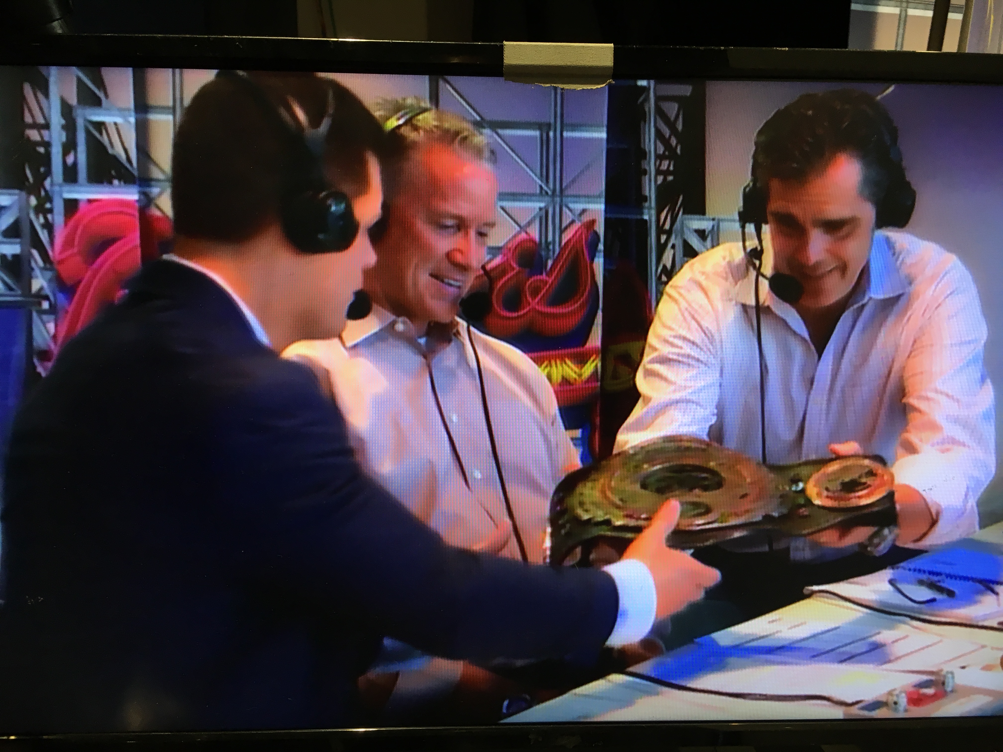 Cody Rhodes with FOX TV Broadcast Team