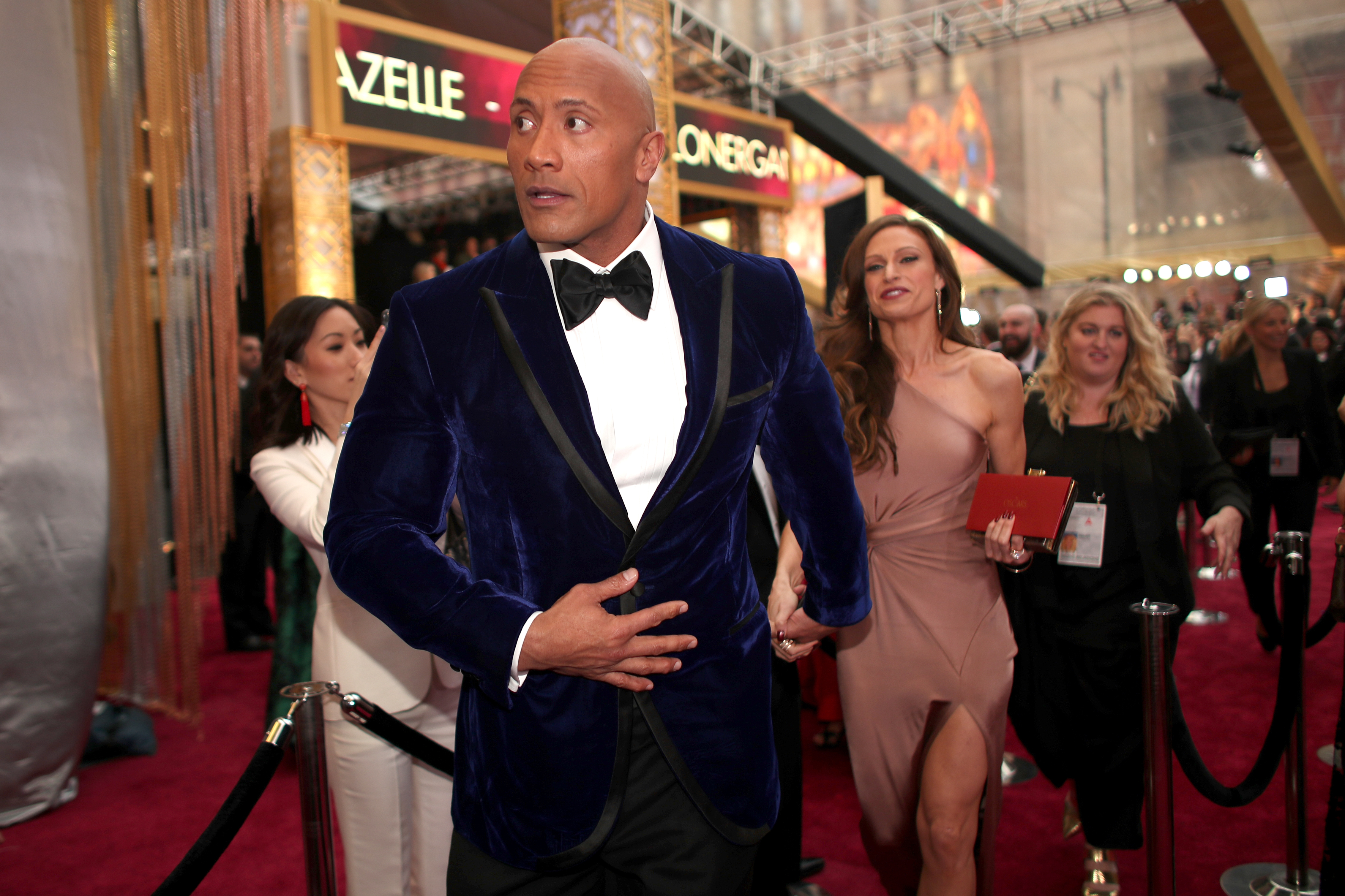 Dwayne Johnson Oscars Red Carpet 2017 #1