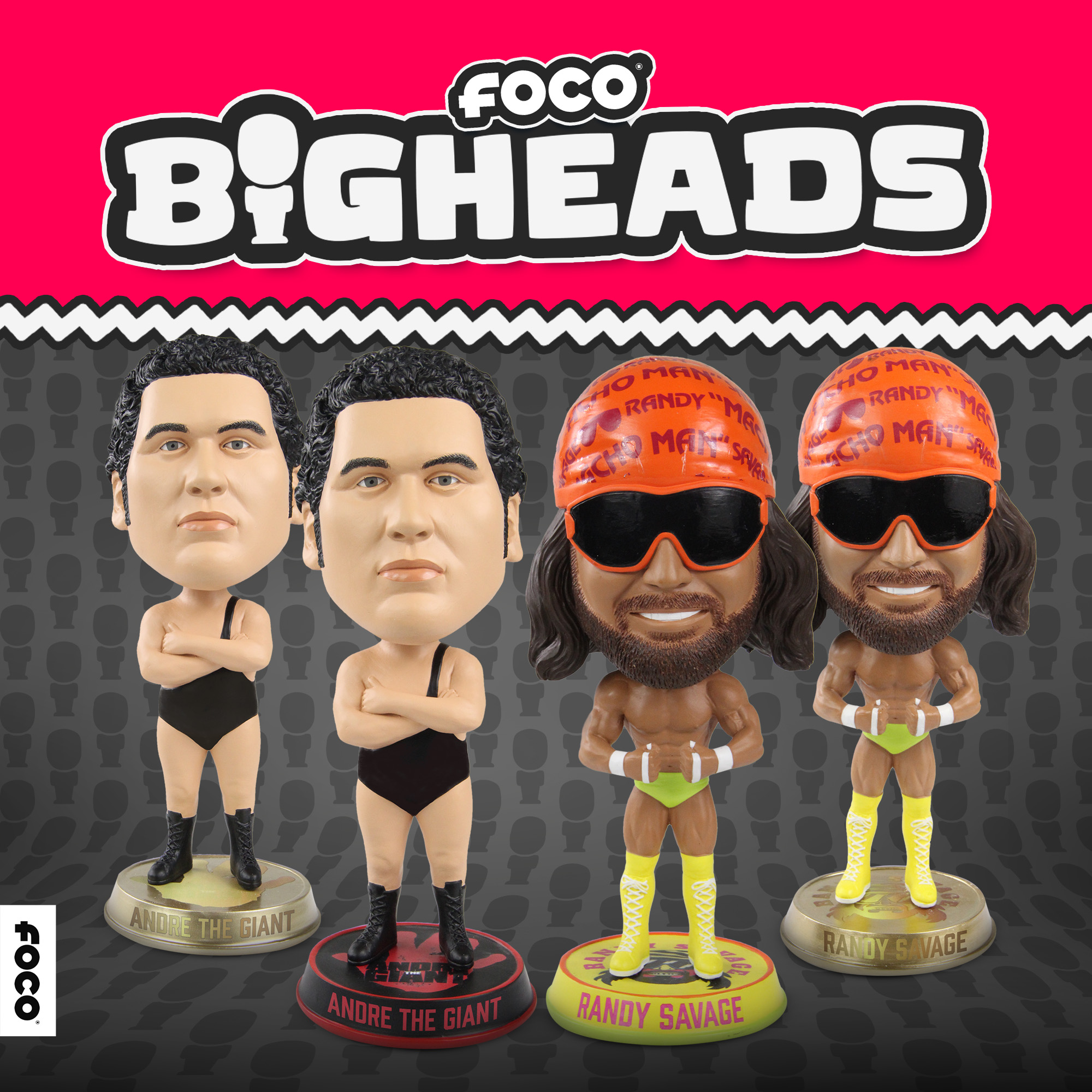 Wwe Andre The Giant Randy Savage Bigheads