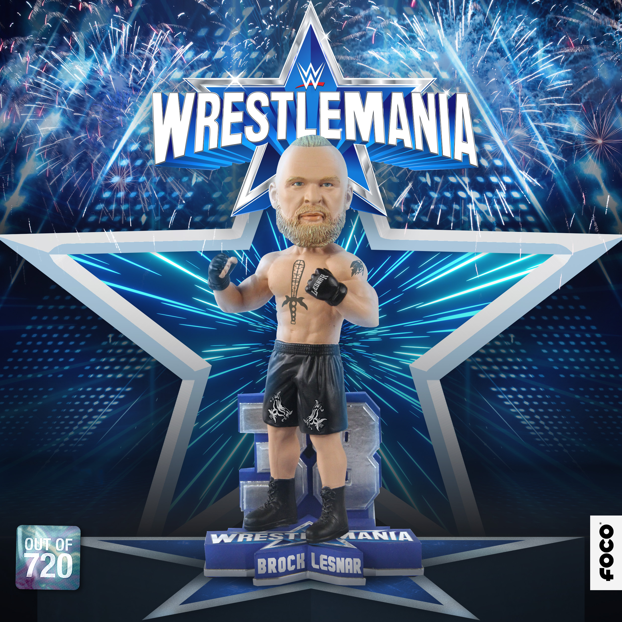 Wwe Brock Lesnar Wrestlemania Bobblehead