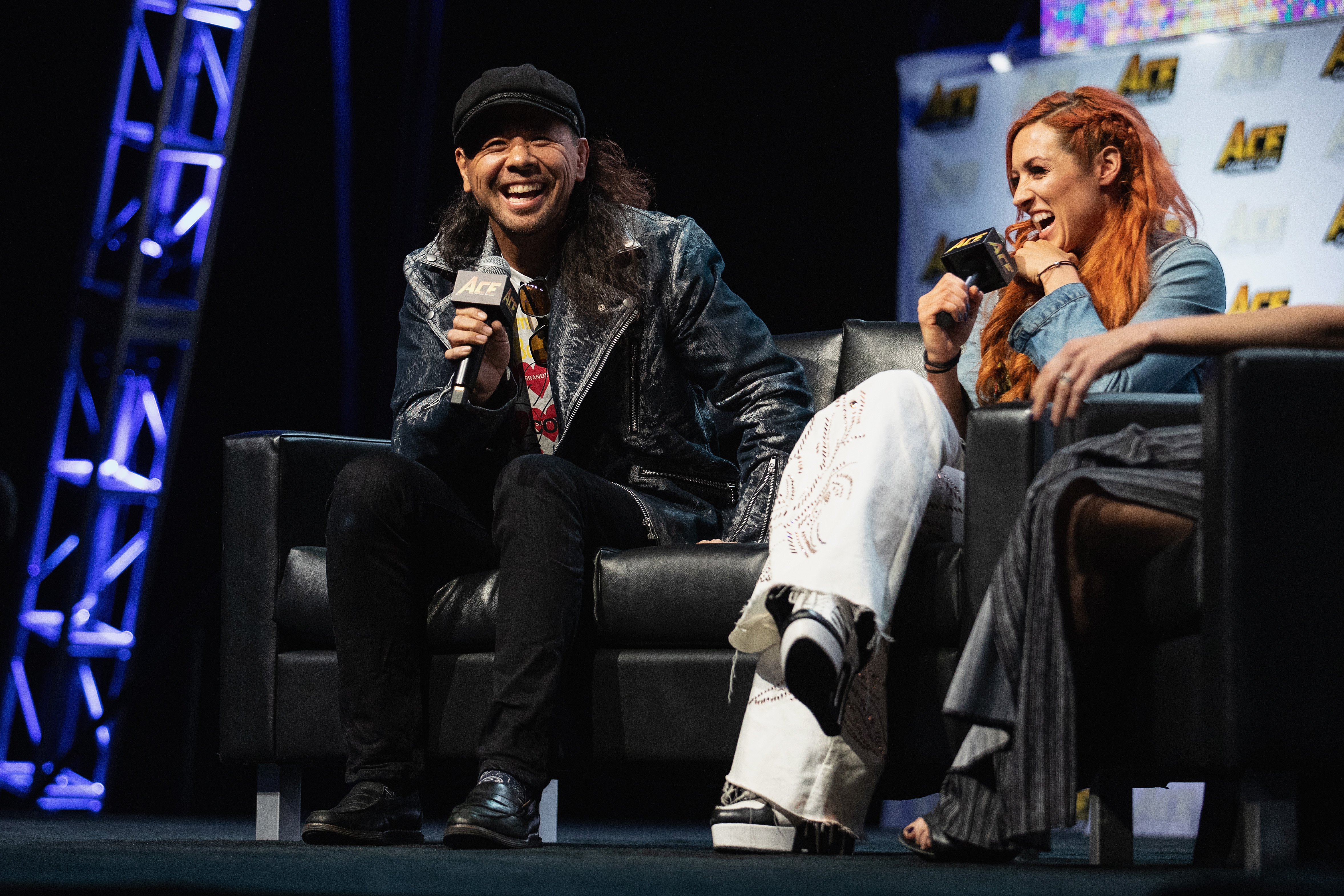 Shinsuke Nakamura, Becky Lynch & Lilian Garcia