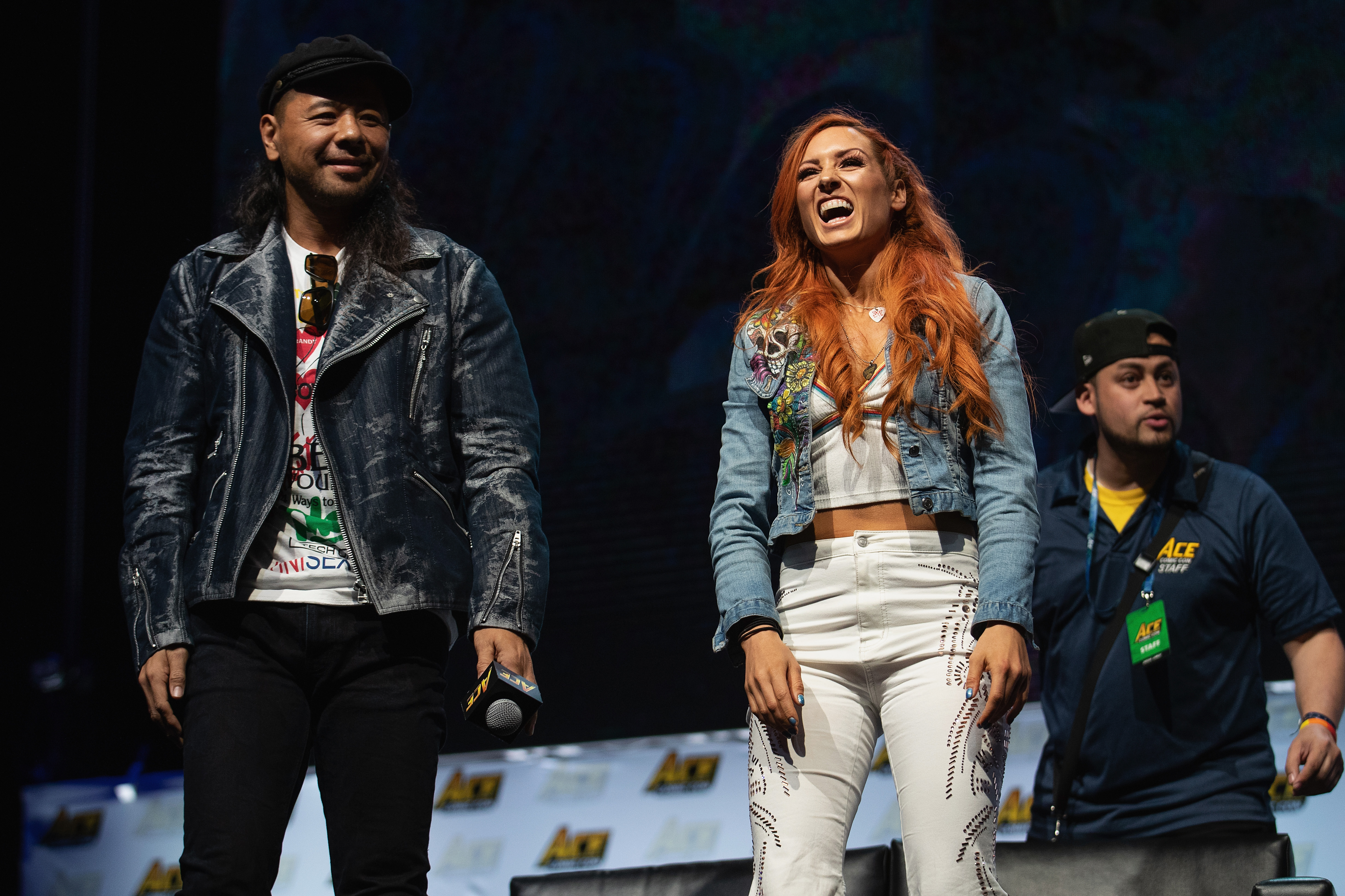 Shinsuke Nakamura, Becky Lynch & Lilian Garcia