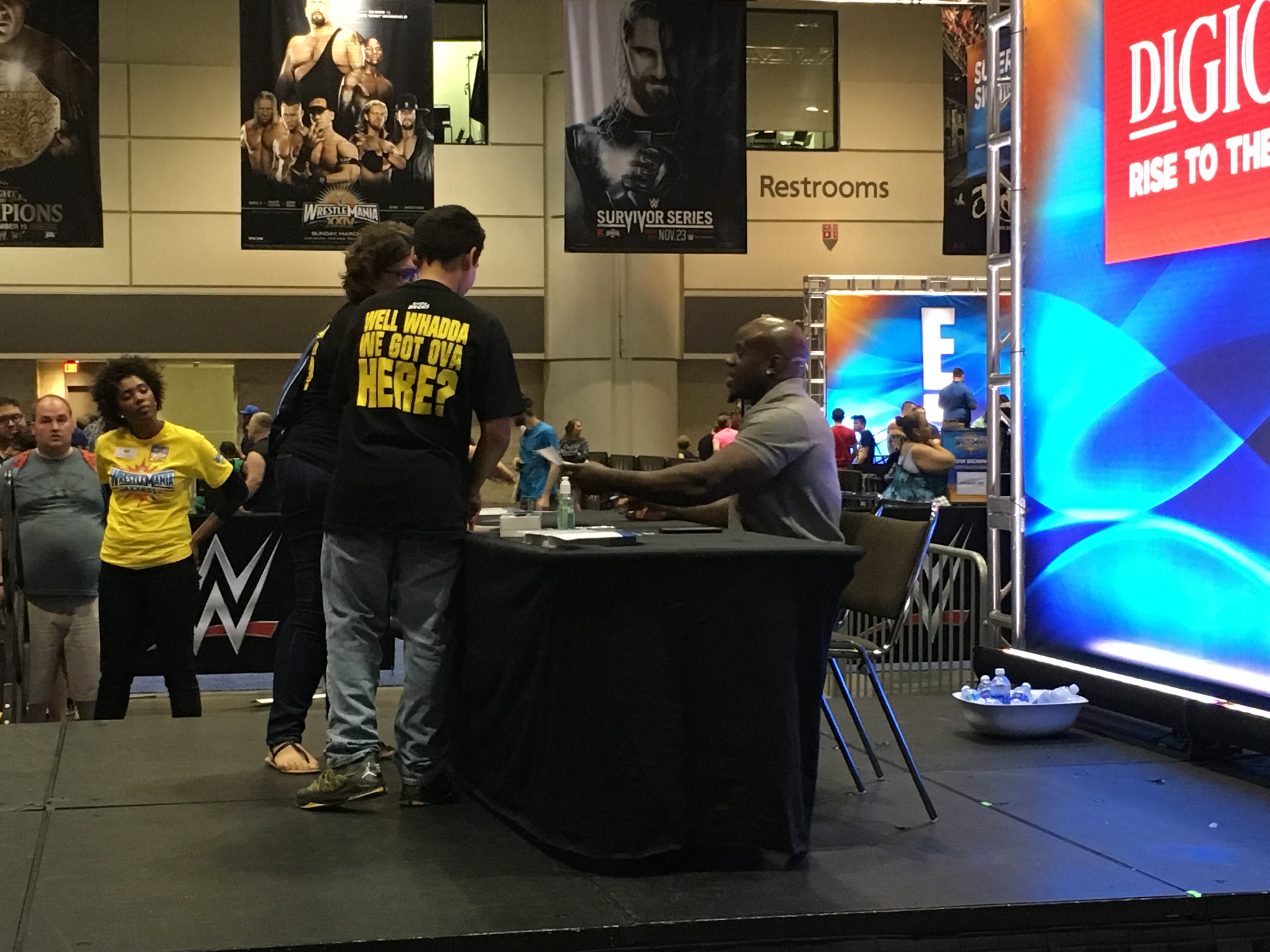 Apollo Crews w/ Fans