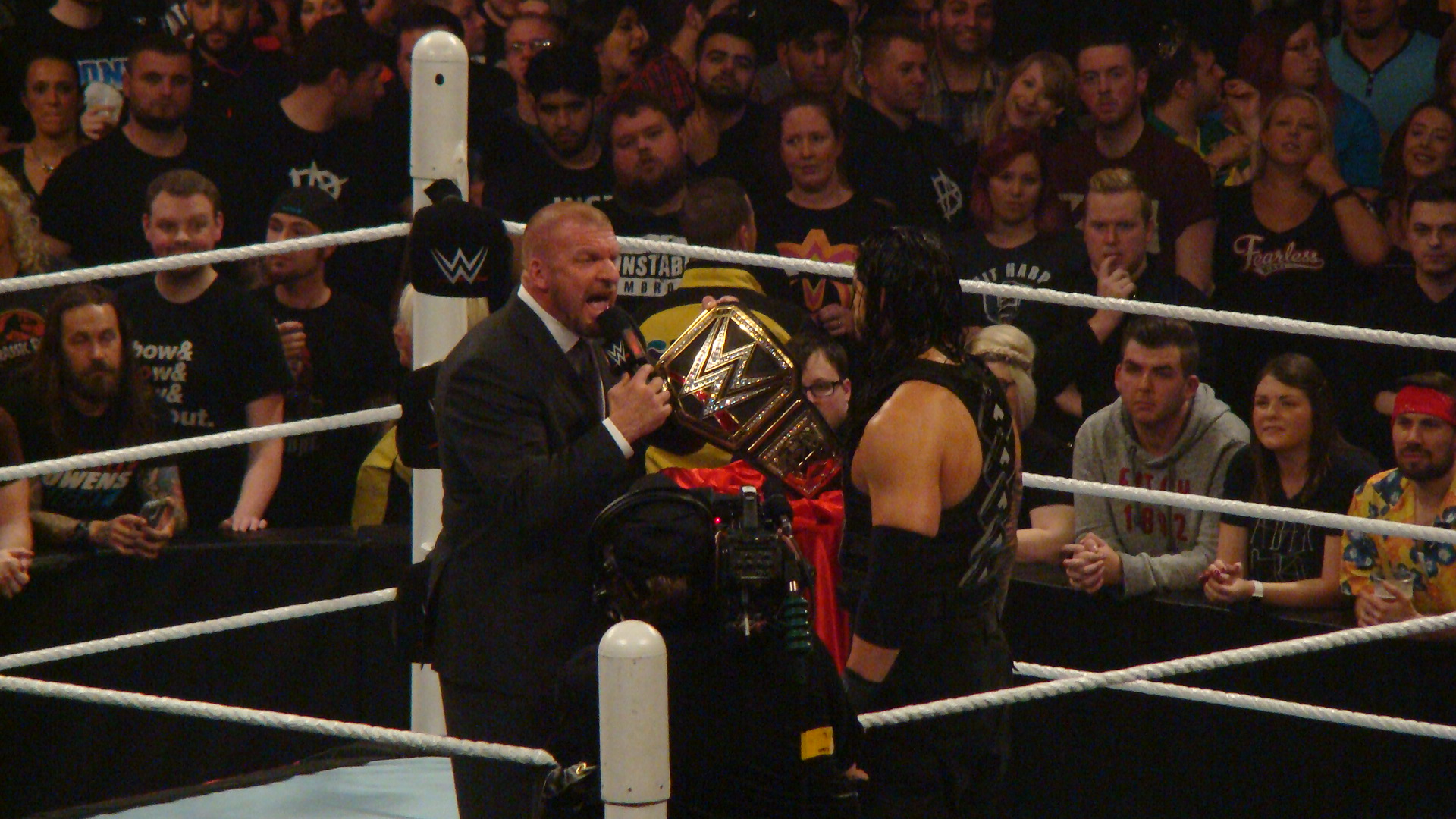 Triple H and Roman Reigns