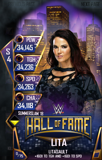 Wwe Supercard Ss18 Hof Lita